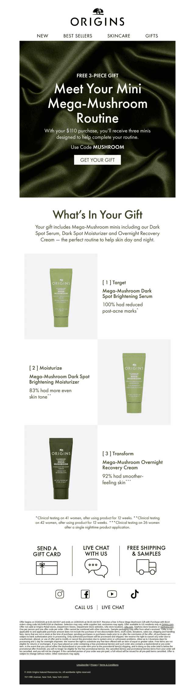 A Mini Routine, Free with $110 Purchase