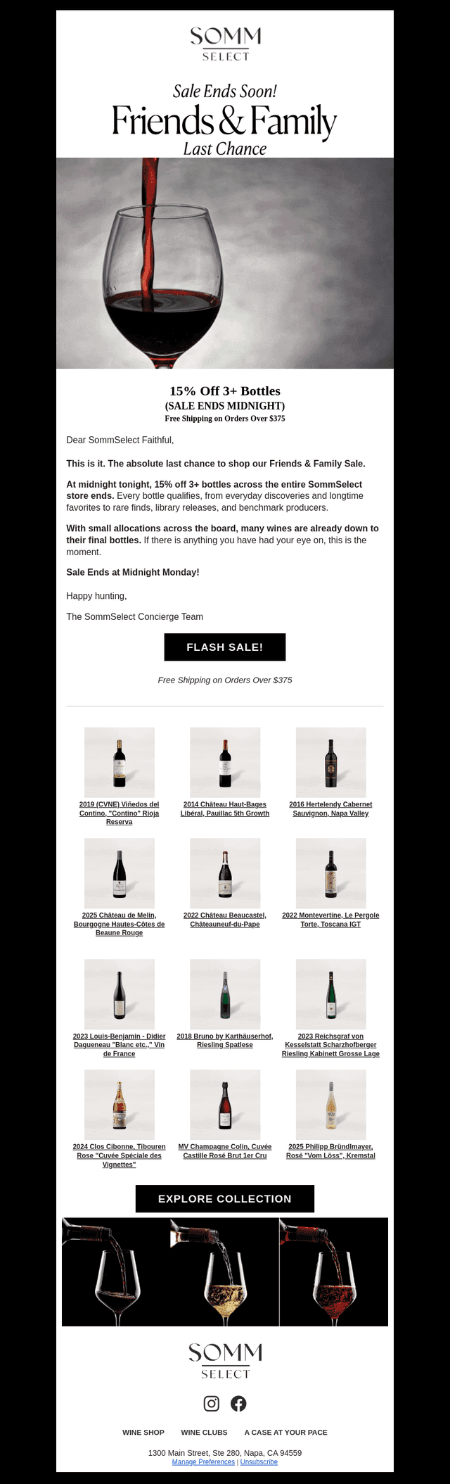 SommSelect email from Mon, Sep 28, 2026