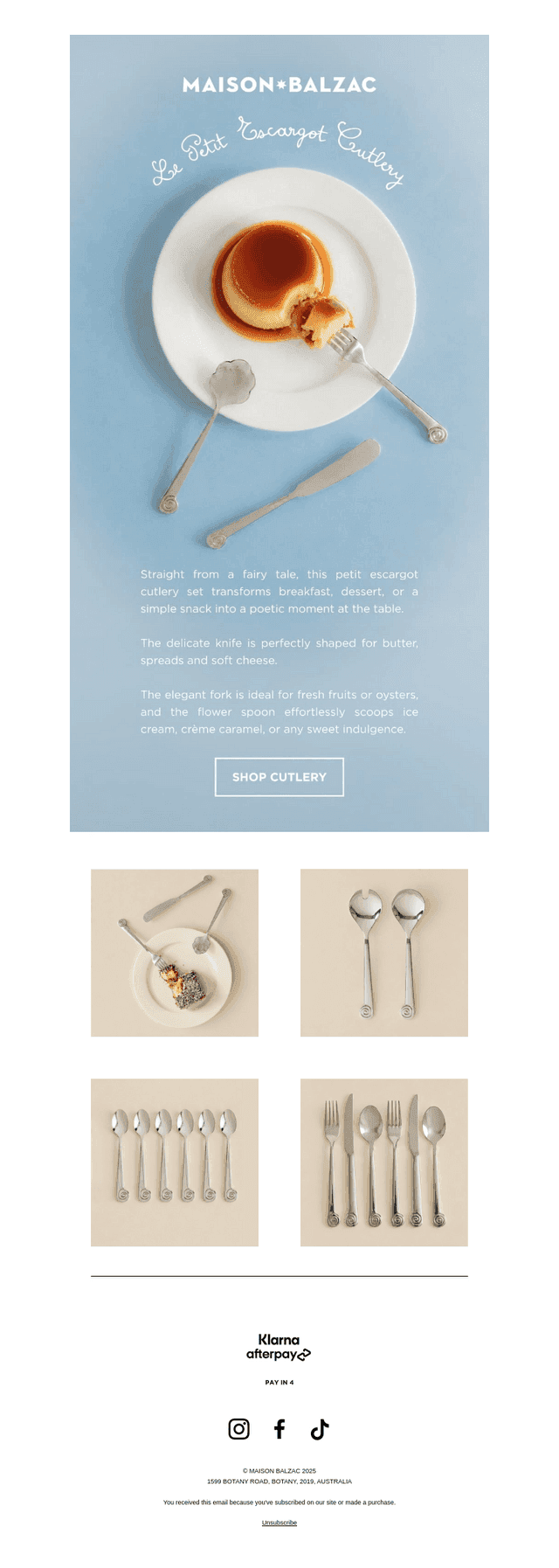 LE PETIT ESCARGOT CUTLERY