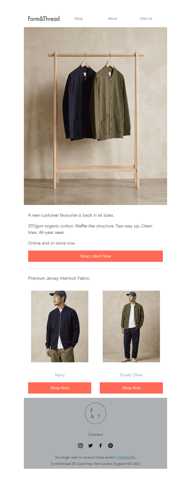 Bomber Jacket back in all sizes