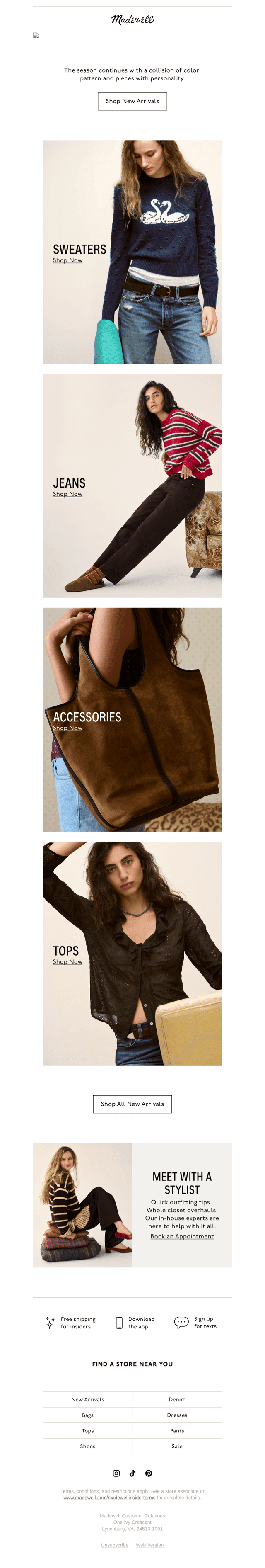 240+ new arrivals for fall