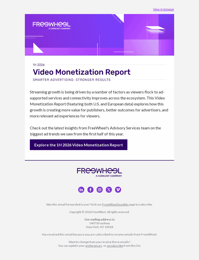 All-New Video Monetization Report Out Now