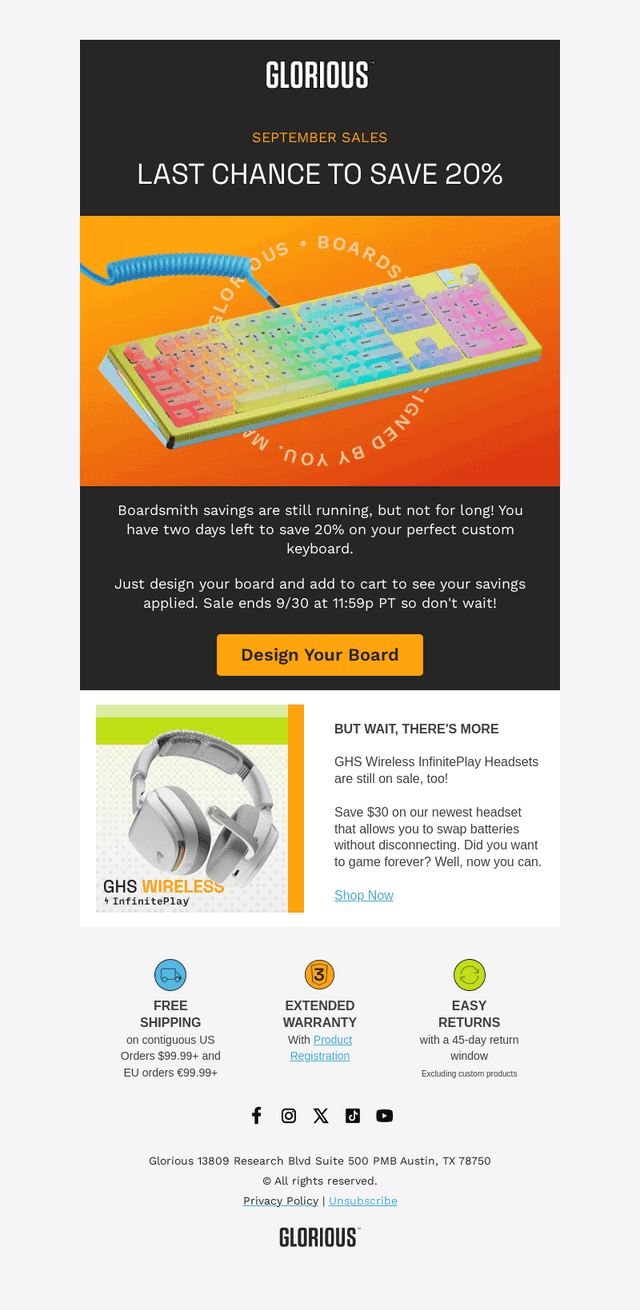 Glorious email from Tue, Sep 29, 2026