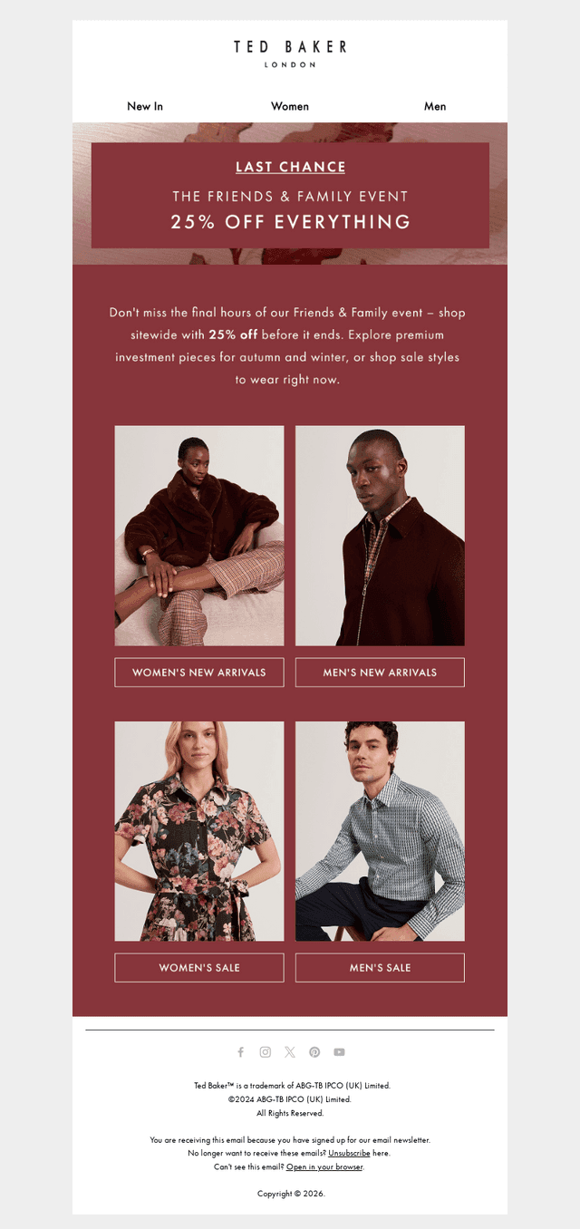 Ted Baker email from Tue, Sep 29, 2026
