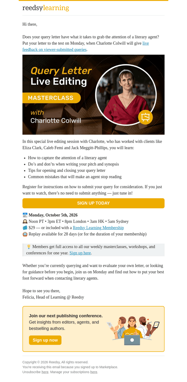 Tokened email from Tue, Sep 29, 2026
