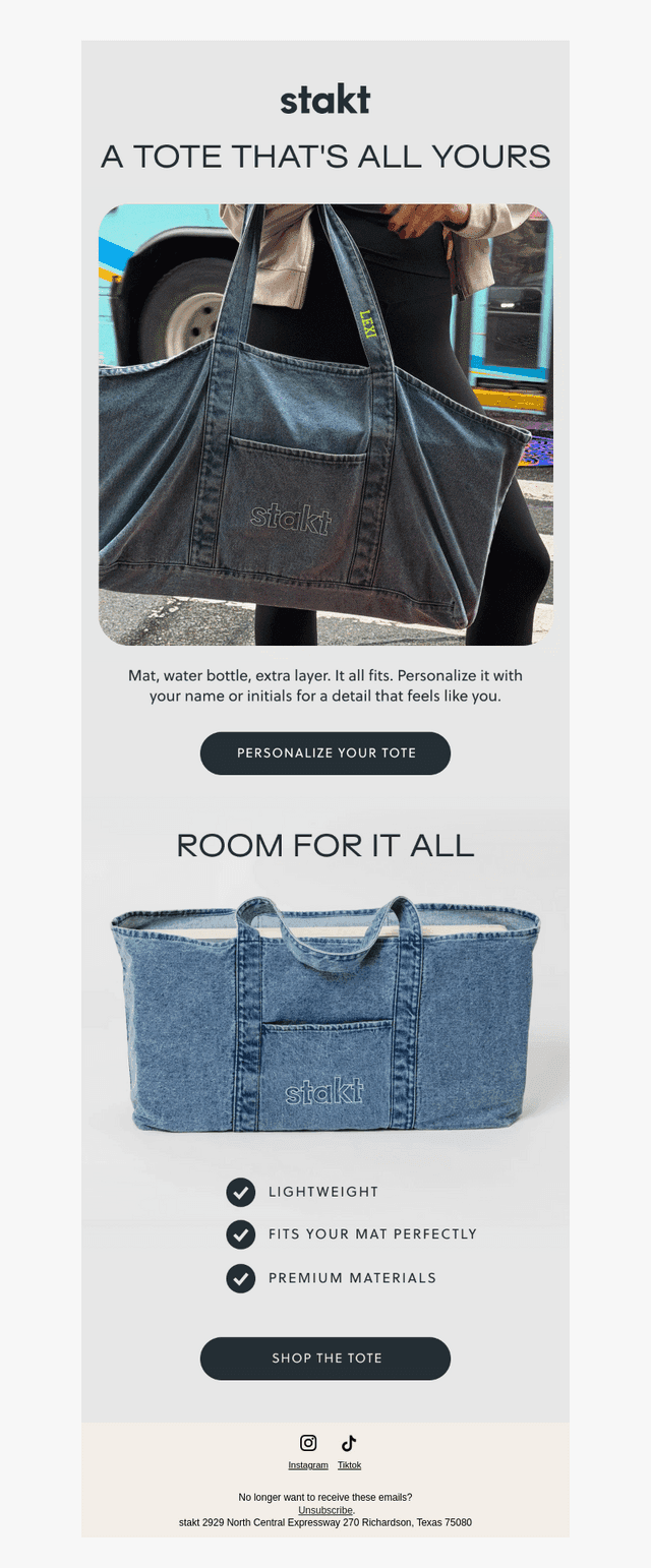 NEW 🎉 Personalize Your Mat Tote