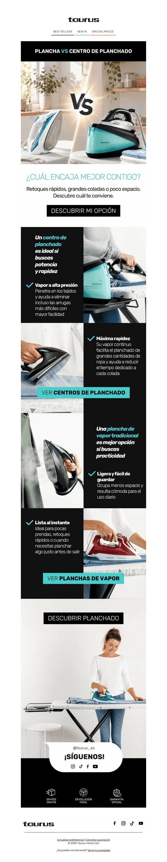 Plancha vs centro de planchado: ¿cuál elegir? 👀