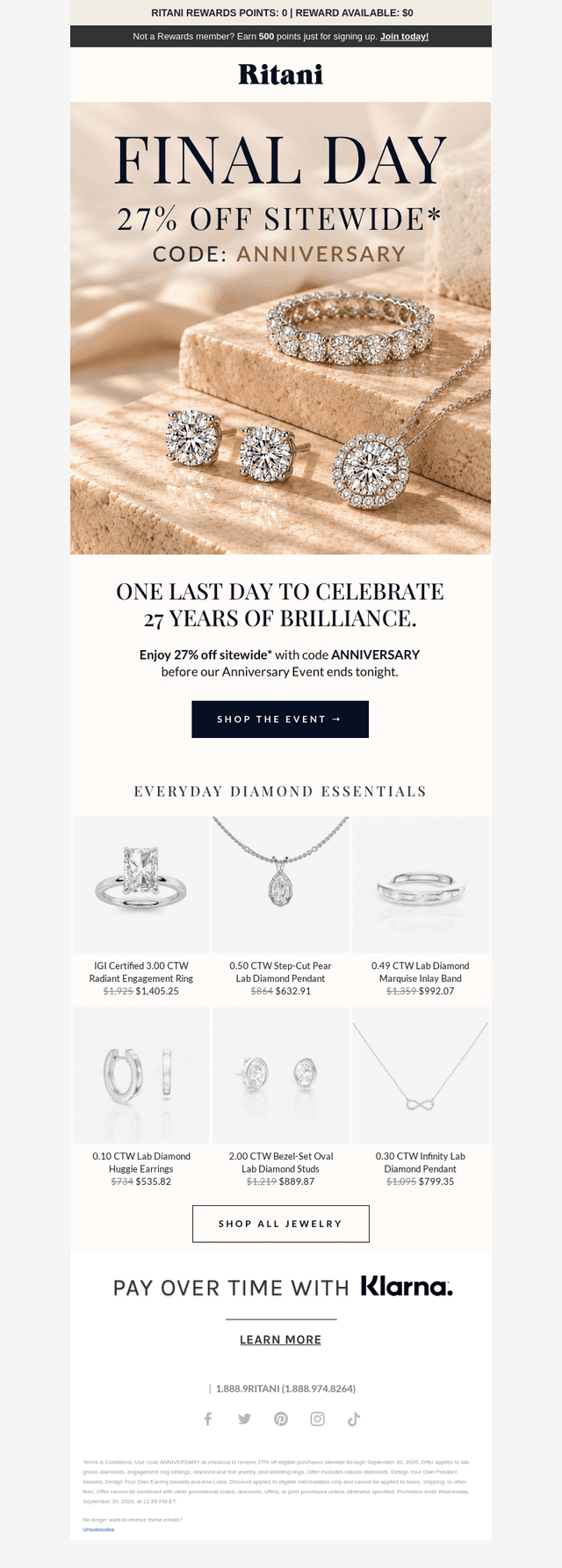 Ritani email from Tue, Sep 29, 2026