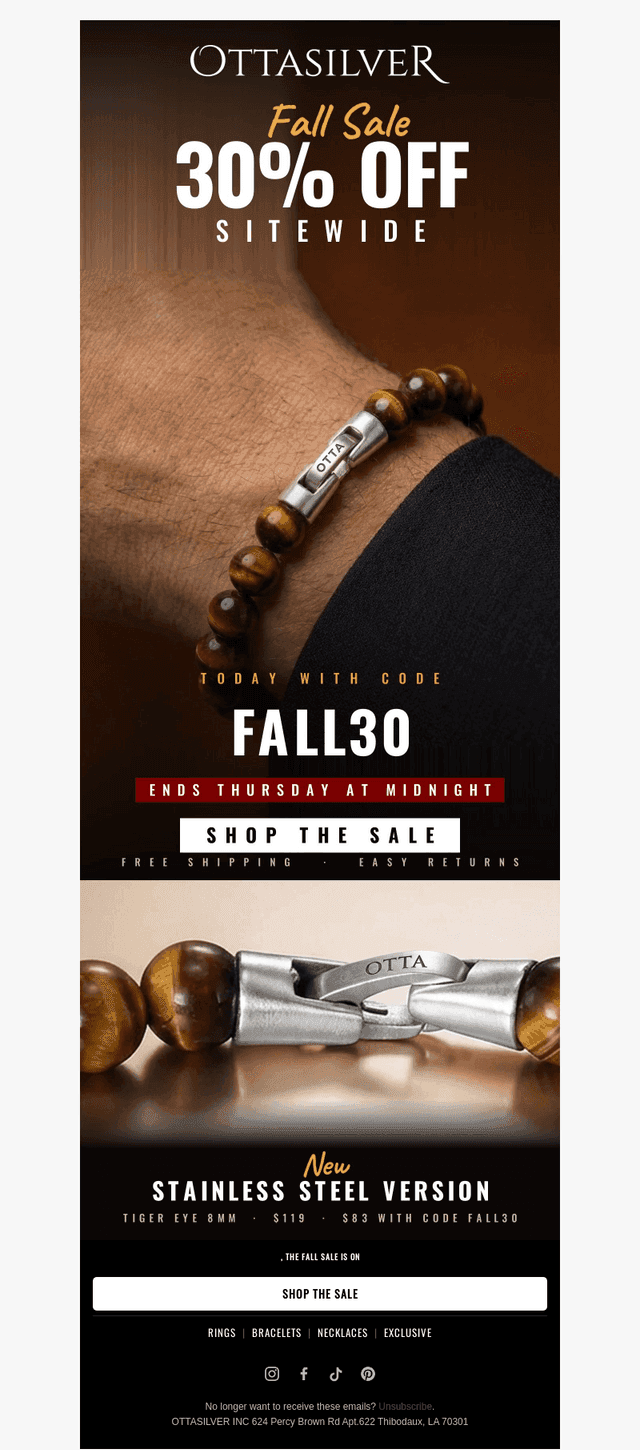 Fall Sale: 30% OFF Sitewide 🍂