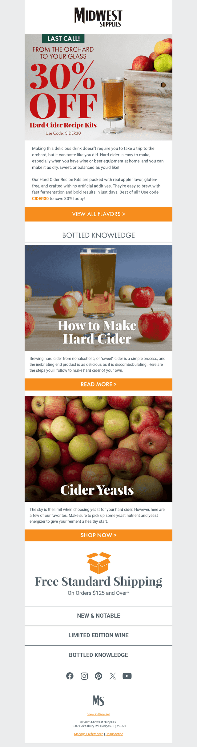 Midwest Supplies email from Tue, Sep 29, 2026