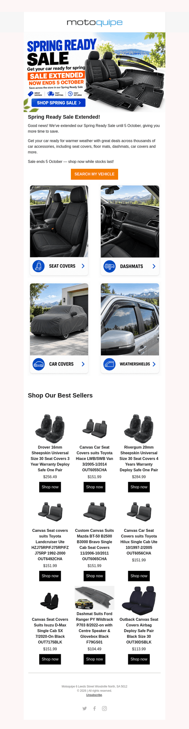 Motoquipe email from Wed, Sep 30, 2026