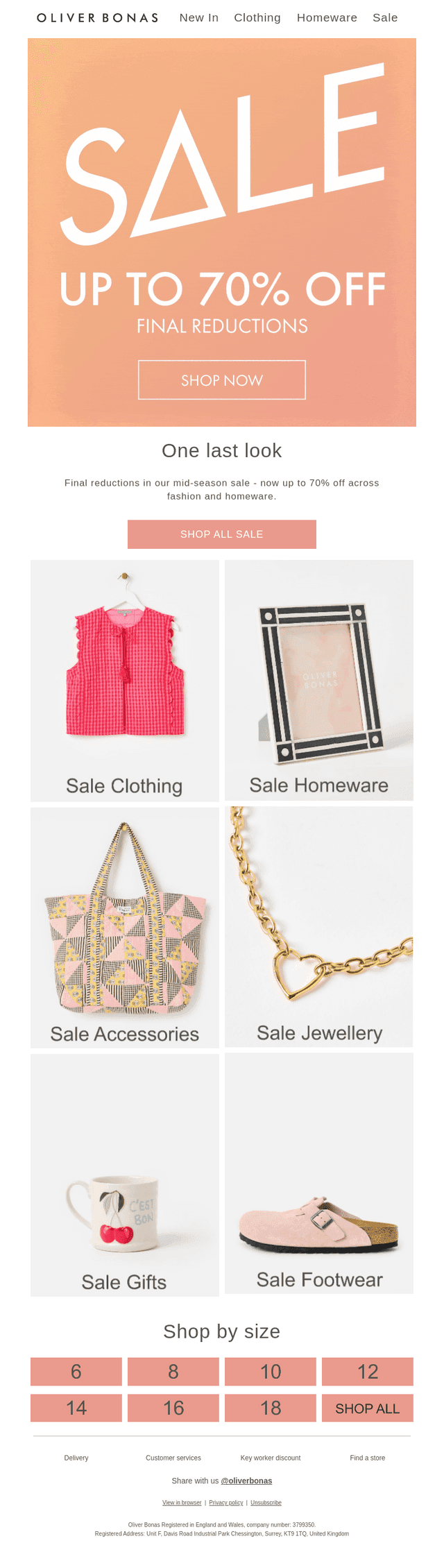 Up to 70% off | Final reductions