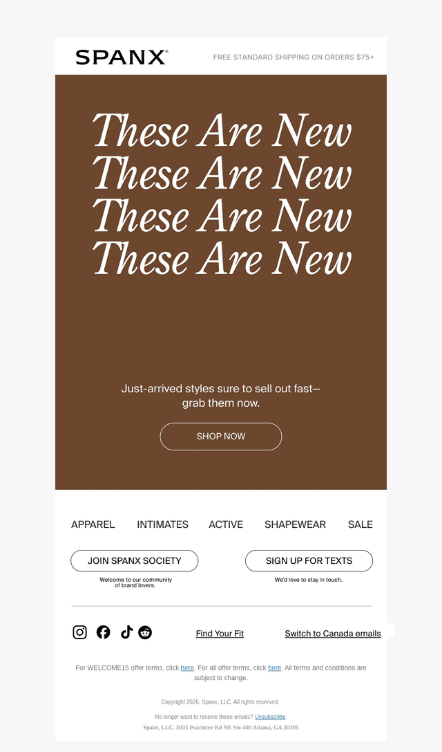 New? Yes. And for you.