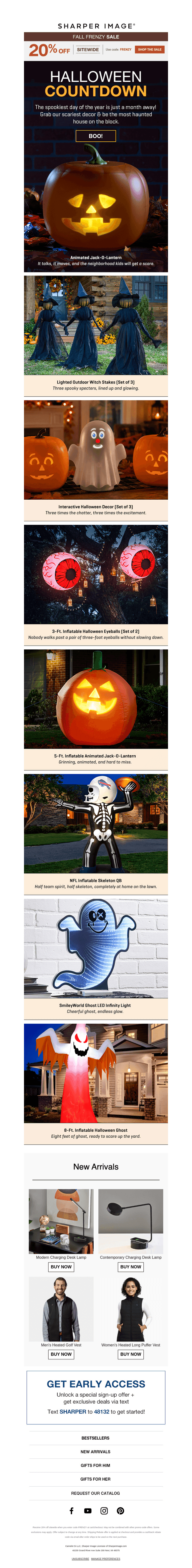 Sharper Image email from Wed, Sep 30, 2026