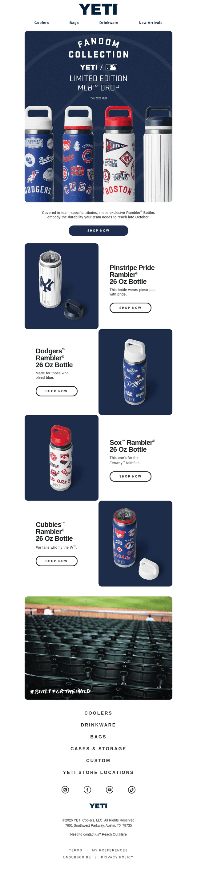 Fandom Bottles Made To Play In October