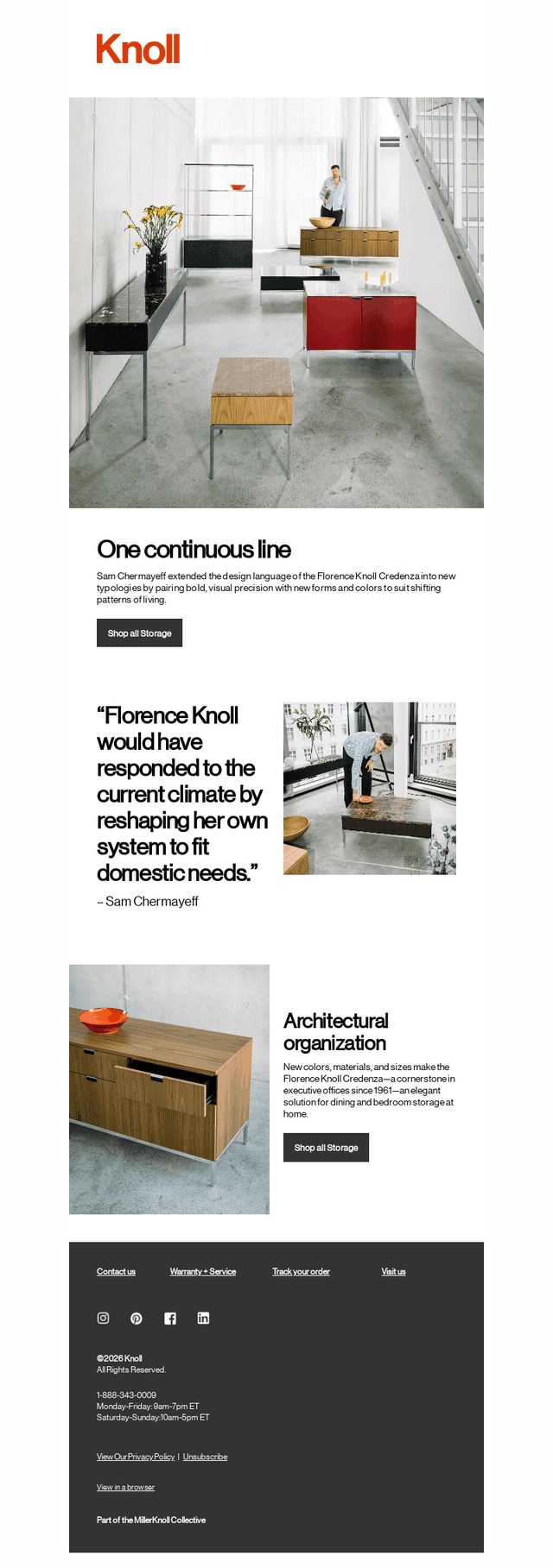Knoll email from Wed, Sep 30, 2026