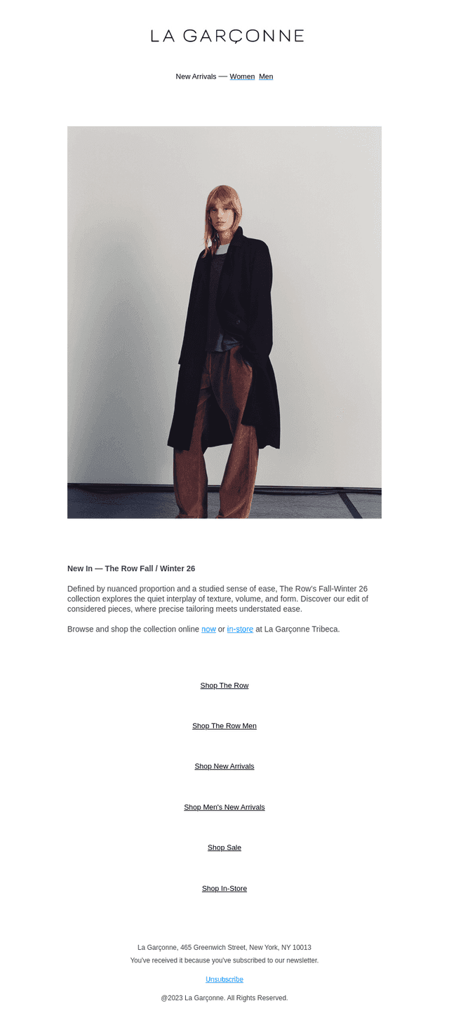 New In— The Row Fall / Winter 26