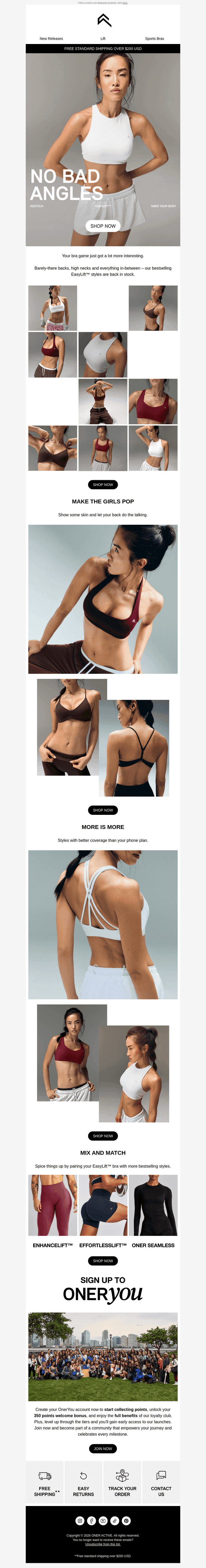 oneractive email from Wed, Sep 30, 2026