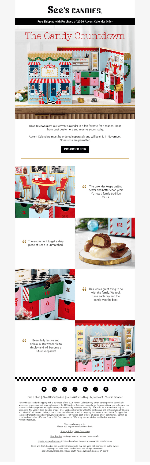 Pre-Order Our Advent Calendar While You Can 🎅🍫