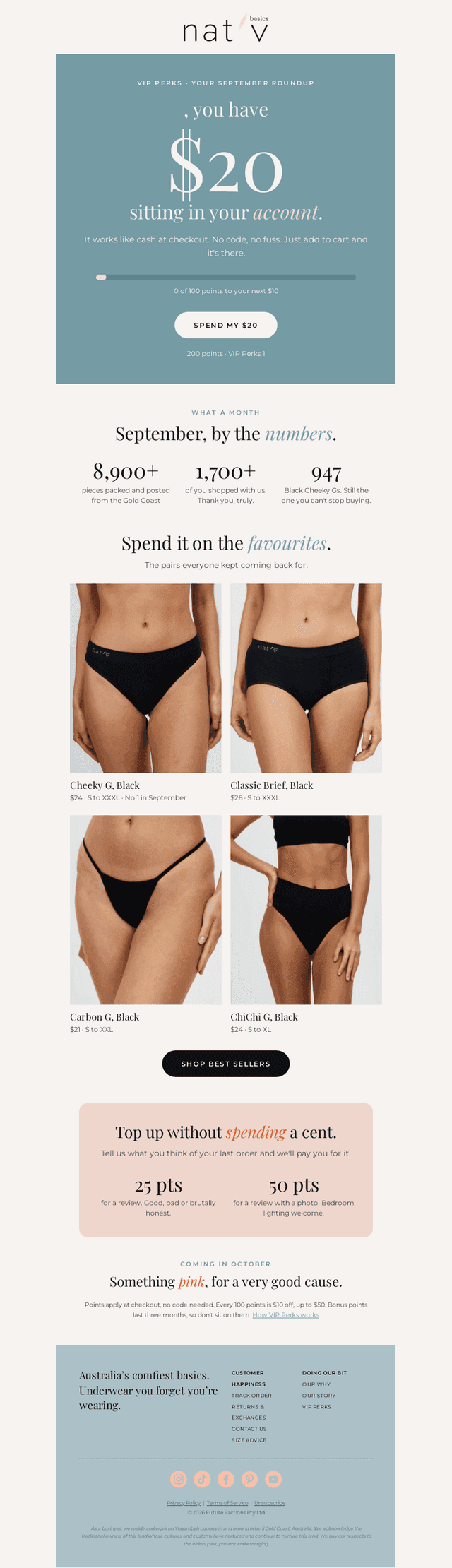 $20 to spend. Your September roundup.