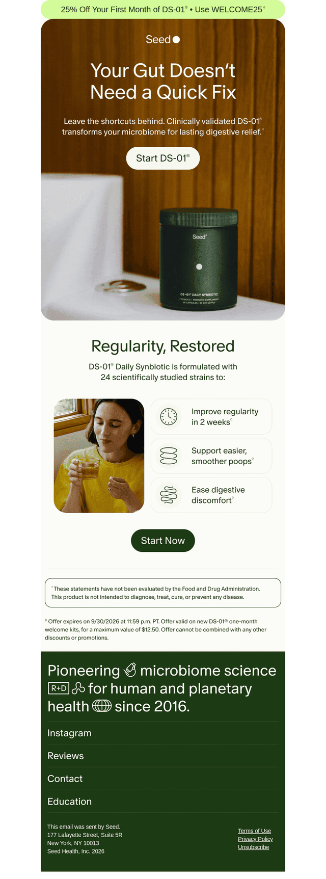 Seed email from Thu, Oct 1, 2026