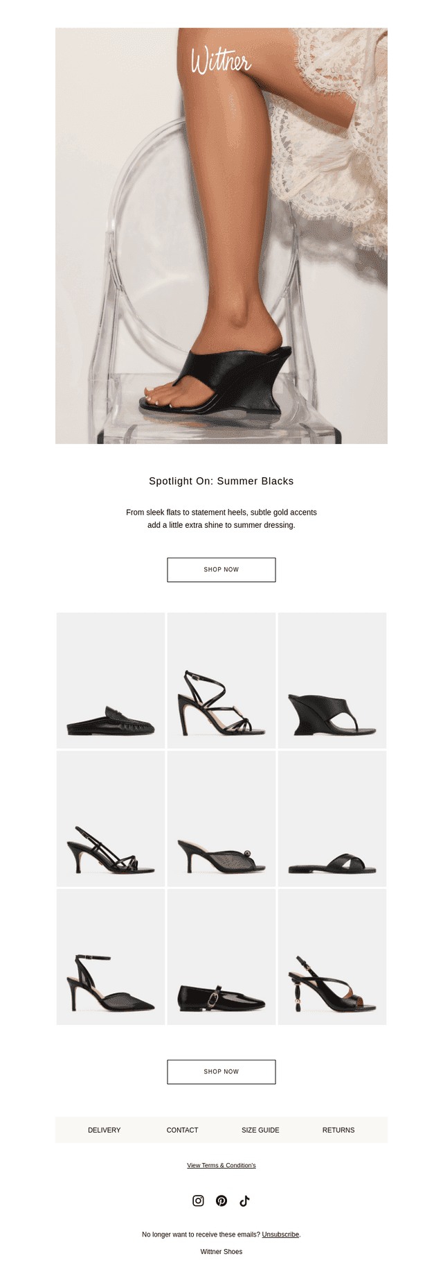 Wittner Shoes email from Thu, Oct 1, 2026