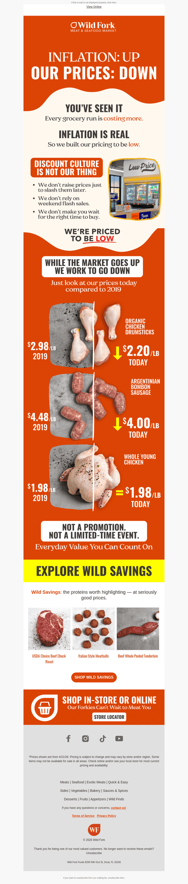Inflation's Up. Our Prices Aren't.