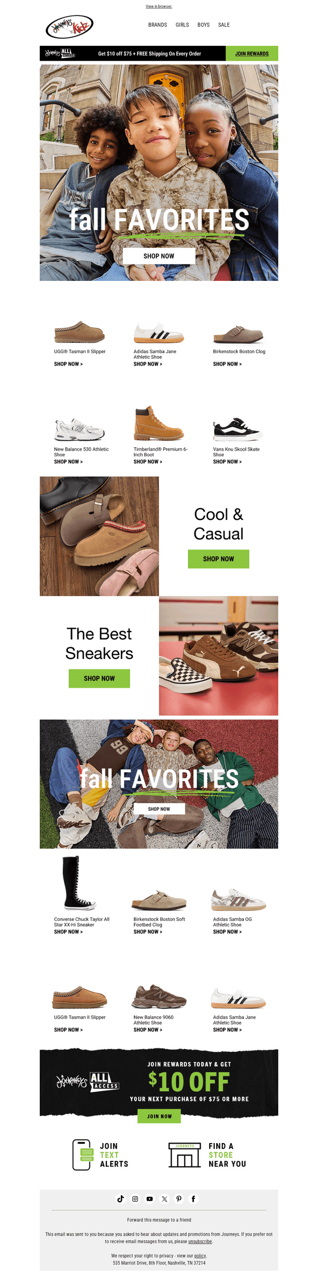 Journeys email from Thu, Oct 1, 2026