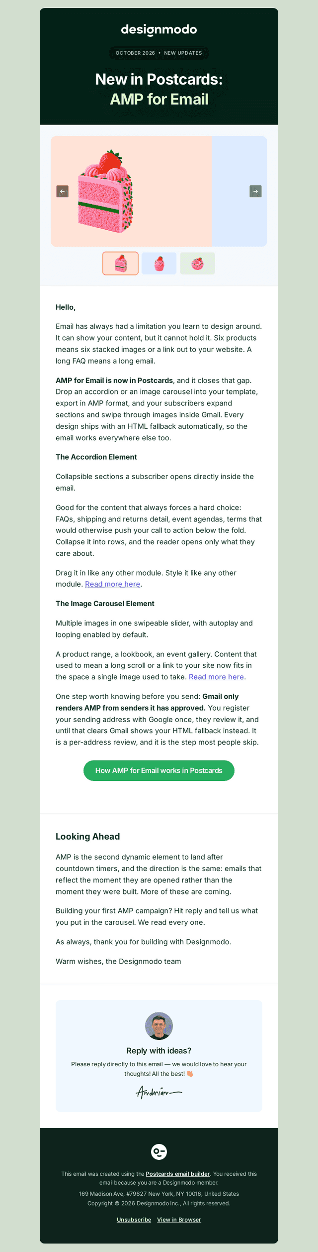 designmodo email from Thu, Oct 1, 2026