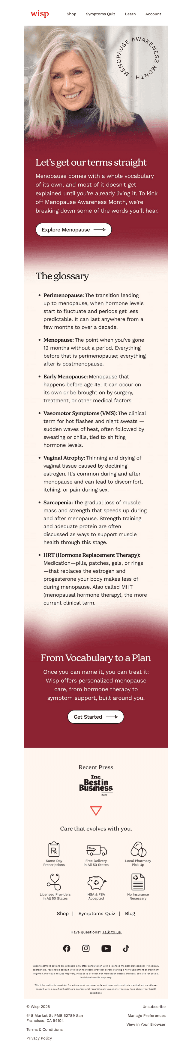 The menopause glossary nobody gave you 📖
