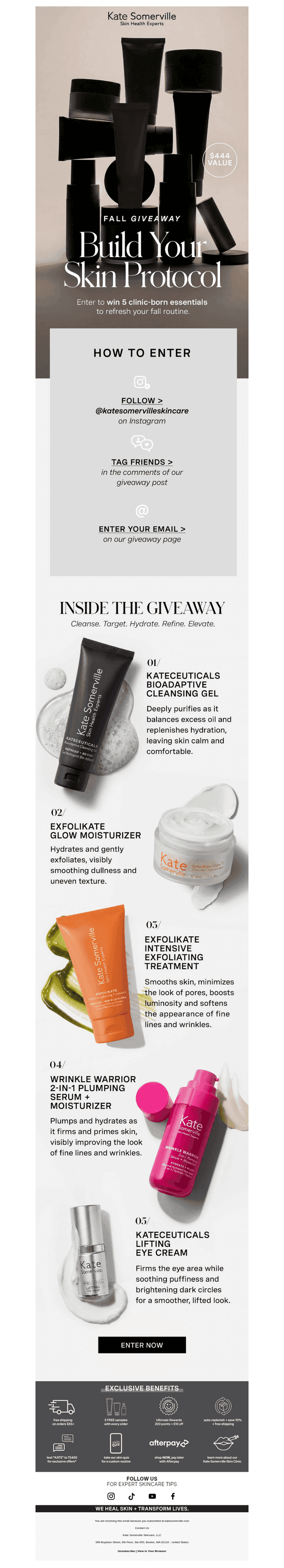 Kate Somerville Skincare email from Thu, Oct 1, 2026