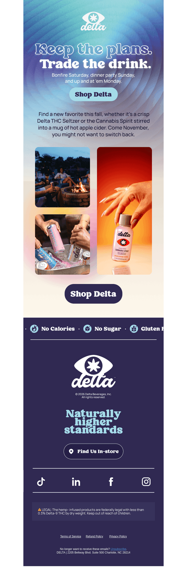 Drink Delta email from Thu, Oct 1, 2026