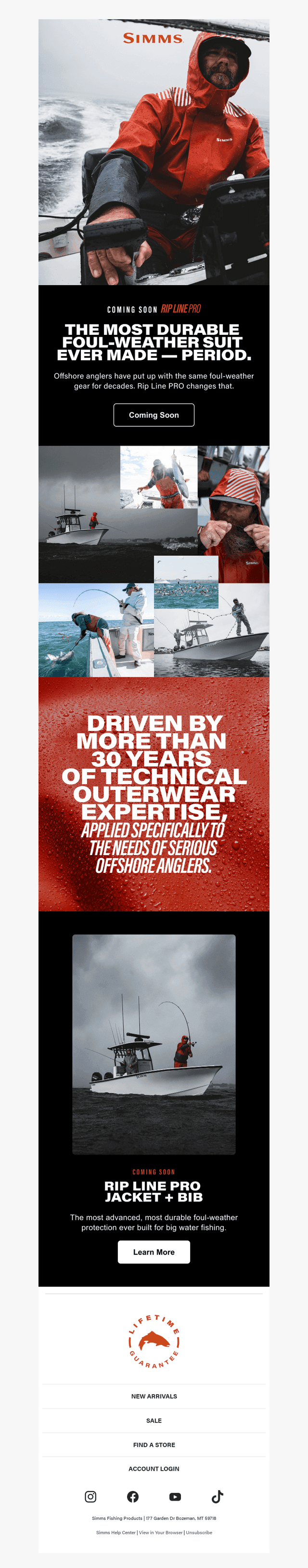 Simms Fishing Products email from Thu, Oct 1, 2026