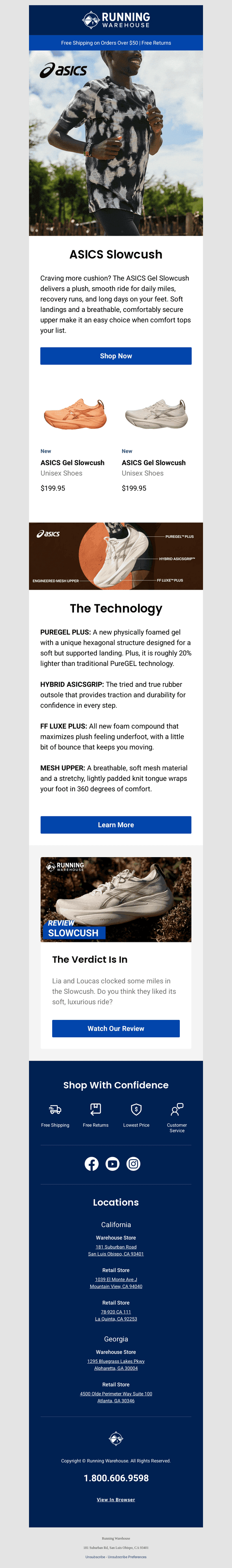 Running Warehouse email from Fri, Oct 2, 2026