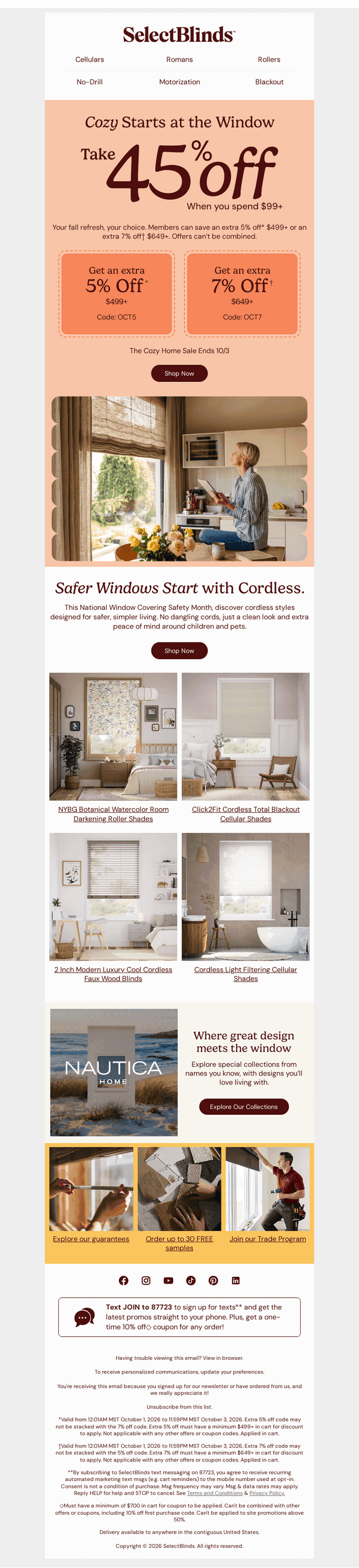 Set the Mood for Fall—45% Off When You Spend $99+