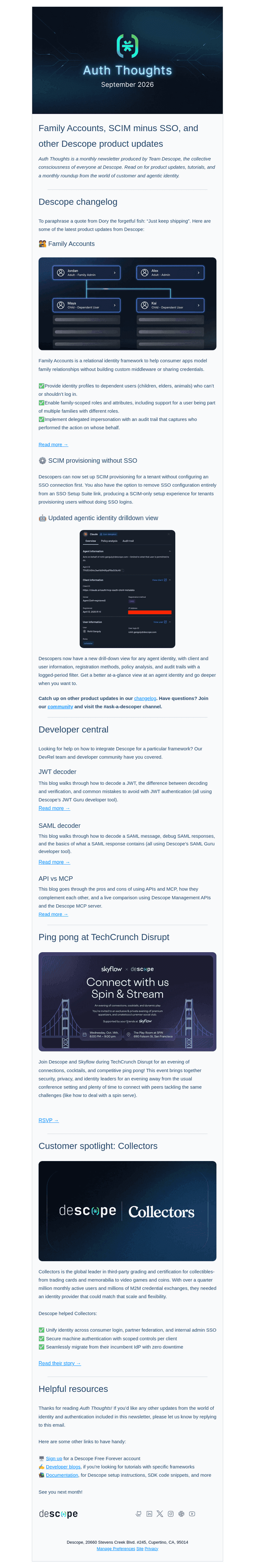 Descope email from Fri, Oct 2, 2026