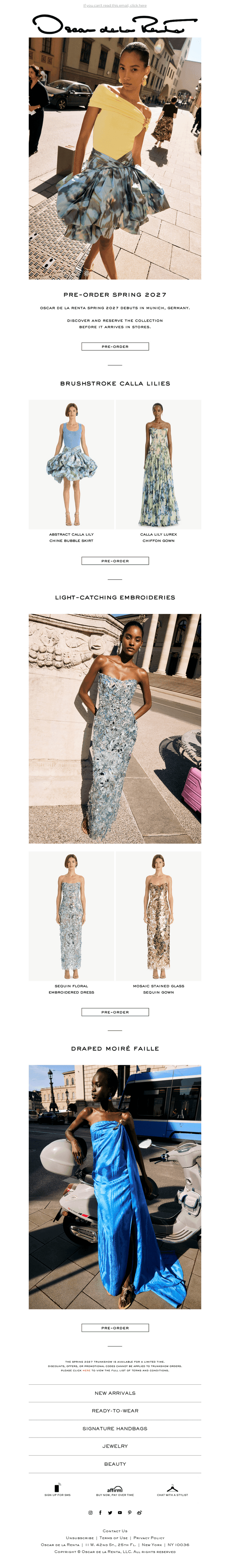 Oscar de la Renta email from Fri, Oct 2, 2026
