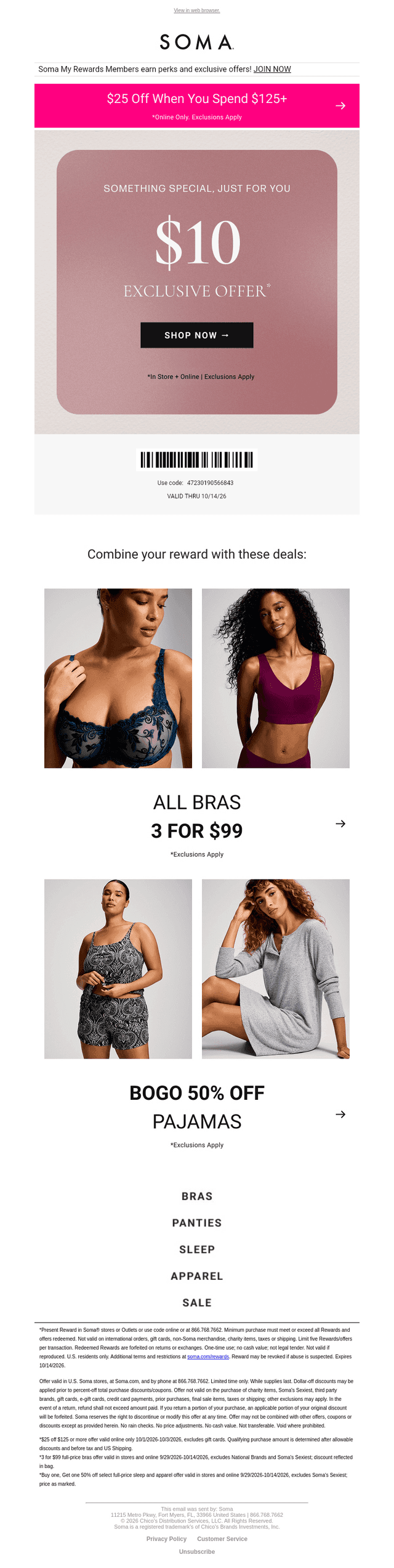 , $10 Off Just For You 💌