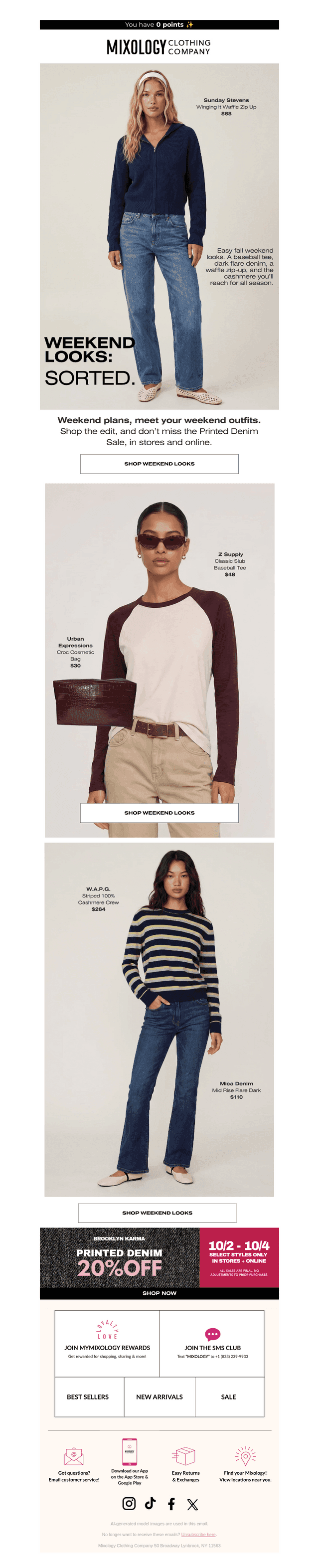Weekend Looks, Sorted