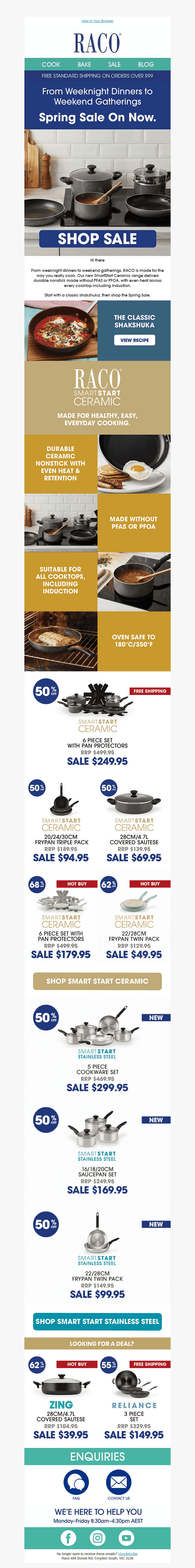 RACO Australia email from Sat, Oct 3, 2026