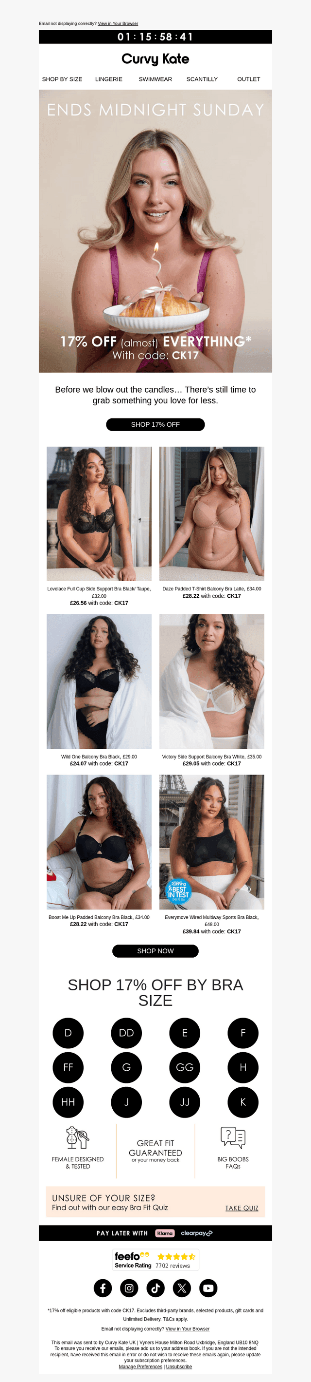 Your 17% off (almost) EVERYTHING ends tomorrow