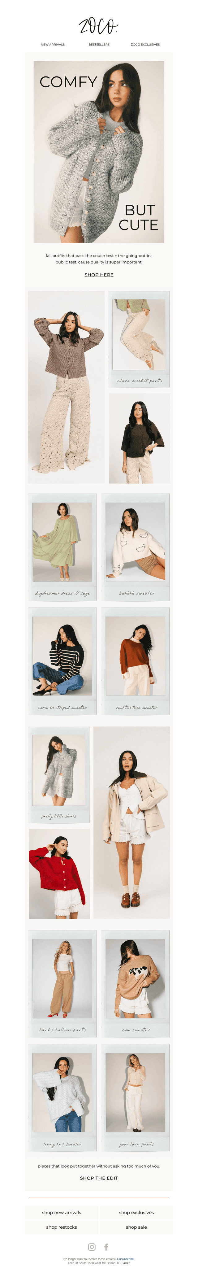 COMFY BUT CUTE.