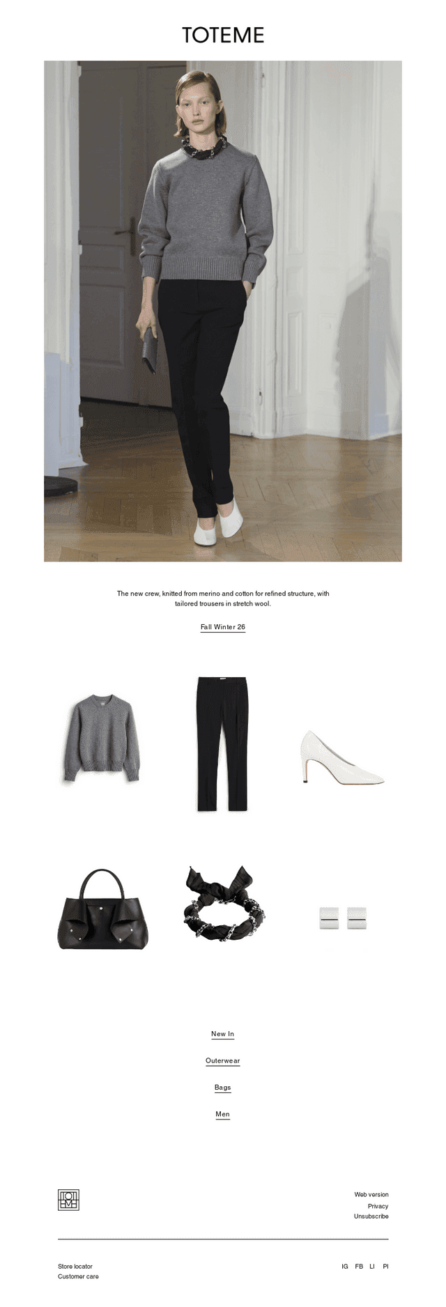 Tailoring and a sculptural knit