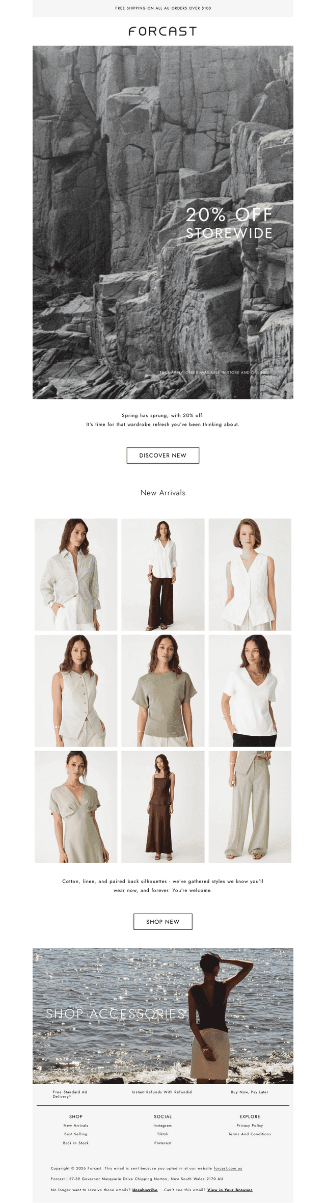 JUST LANDED | 20% Off Storewide