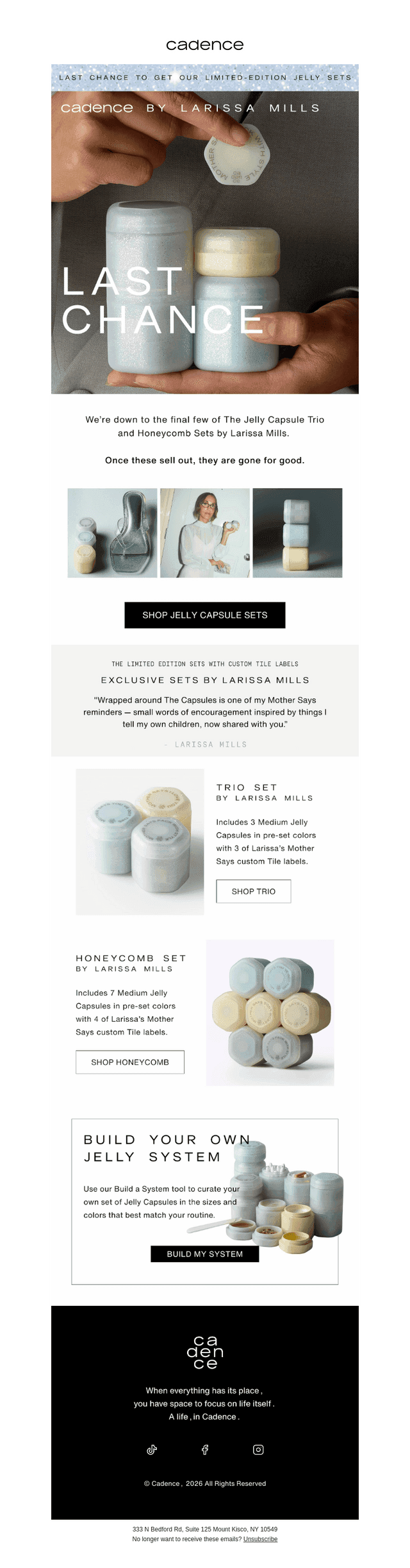 Cadence email from Sat, Oct 3, 2026