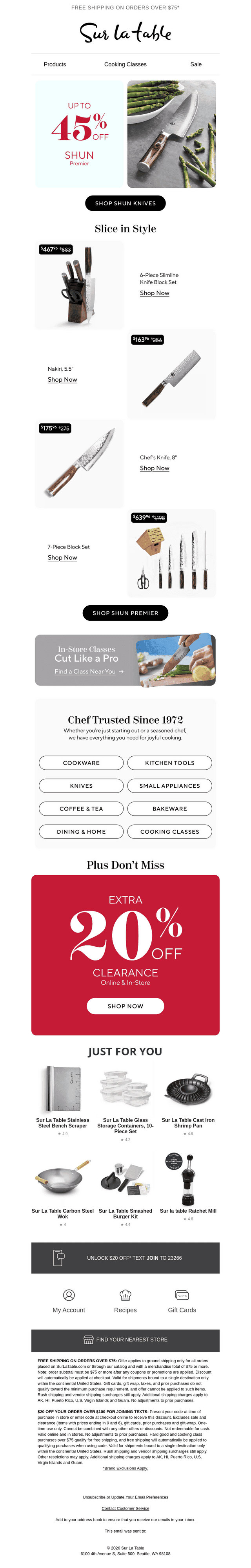 Up to 45% off Shun Premier 🔪
