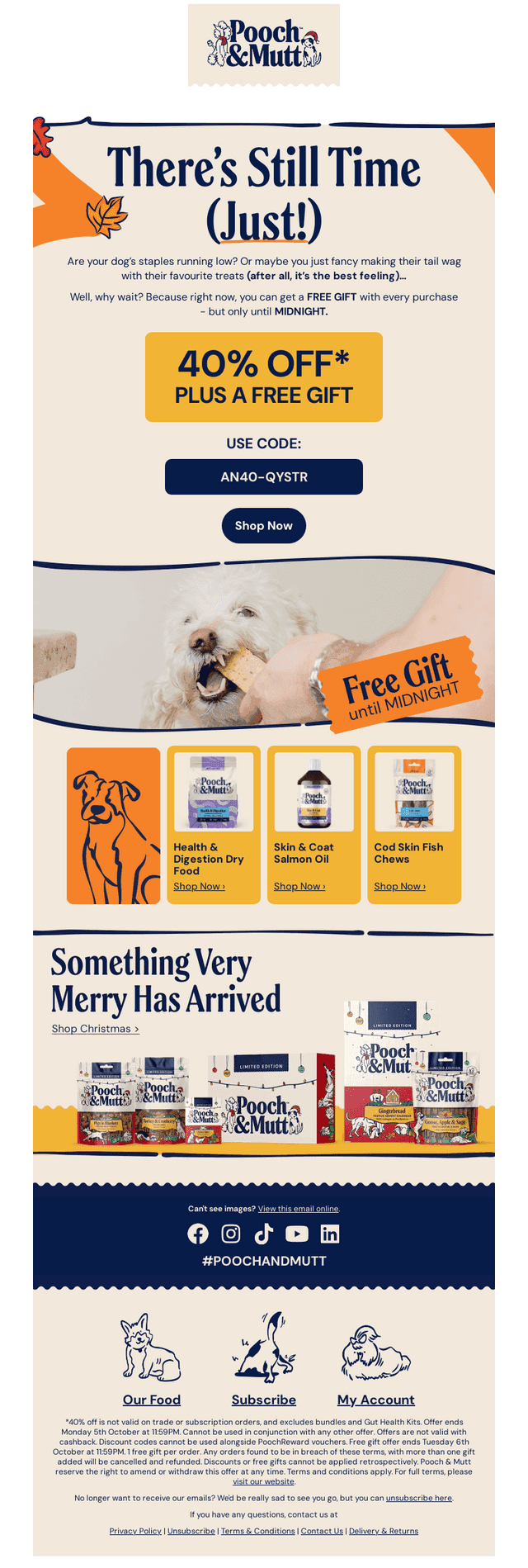 Pooch and Mutt email from Sun, Oct 4, 2026