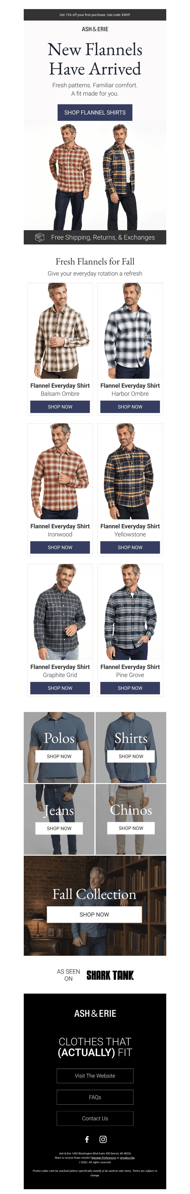 New Fall Flannels Have Landed!