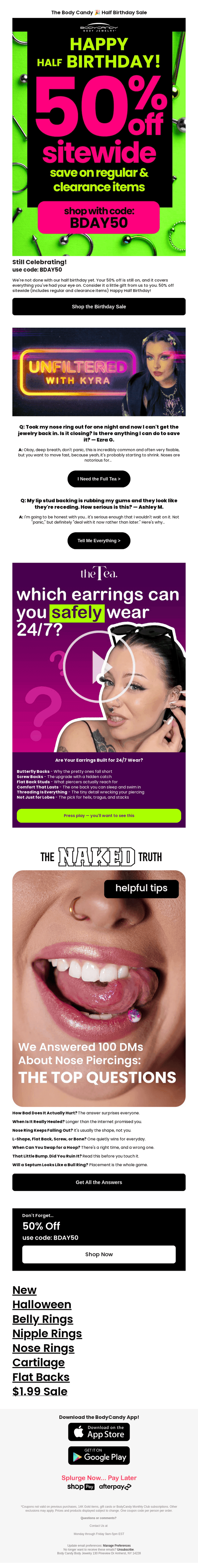 BodyCandy email from Sun, Oct 4, 2026