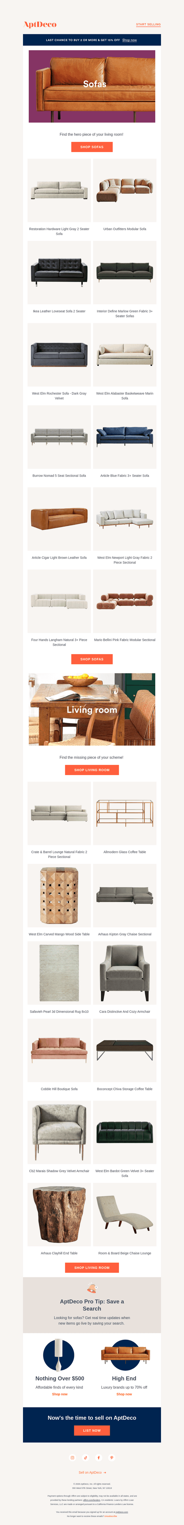 Hurry! Don't Miss 15% Off 🛋️